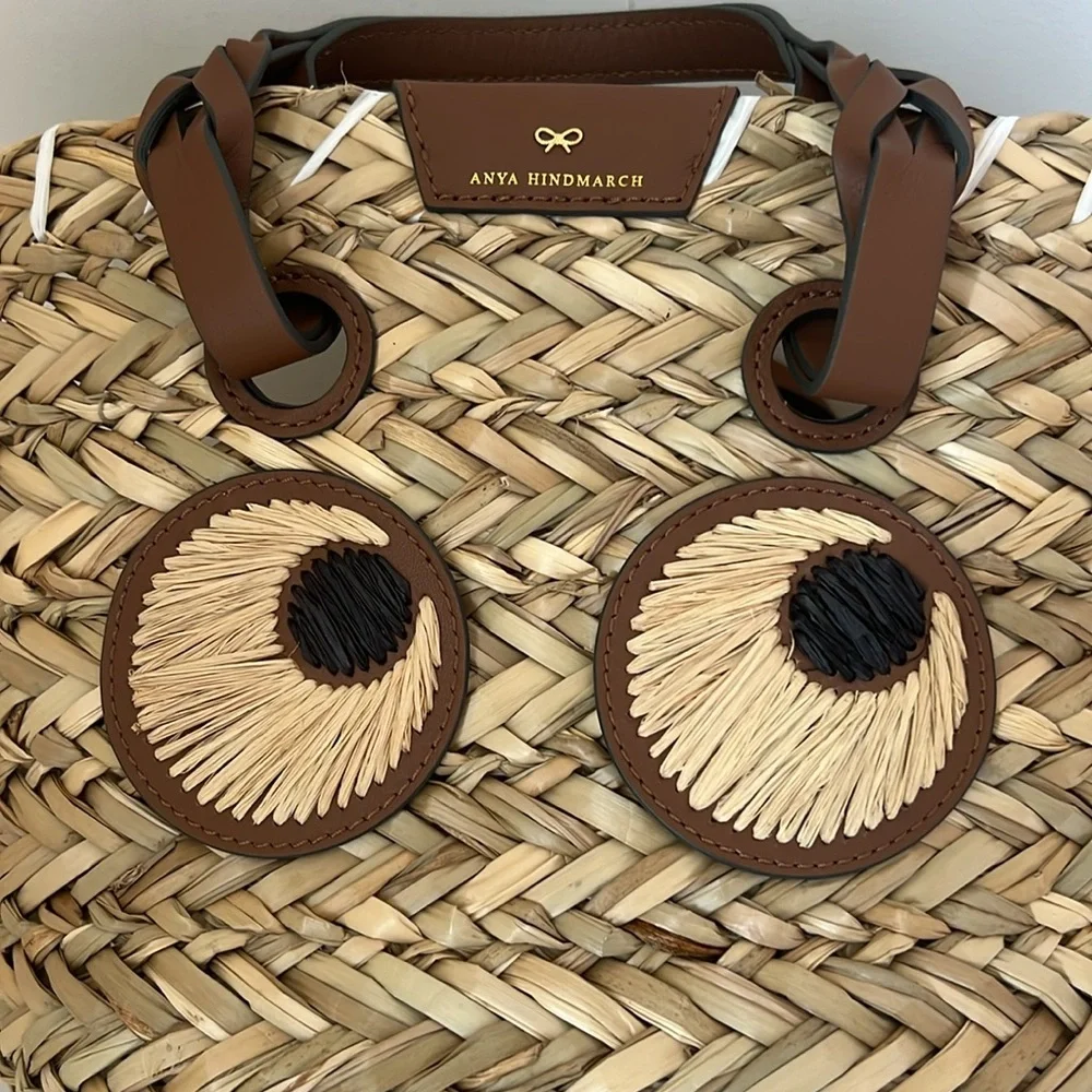 Anya Hindmarch small paper eyes basket bag - Picture 7 of 13